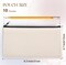 10 pcs 8.3 x 4.7 Blank DIY Craft Bag Canvas Pencil Case Blank Makeup Bags- Canvas Pencil Pouch Bulk Canvas Cosmetic Bag Multi-Purpose Travel Toiletry Bag Canvas Zipper Pouch